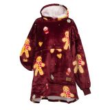 DEKORATIVNA ODEJA SVILANIT HOODIE ODRASLI XMAS COOKIE&NOGAVICE