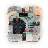DEKORATIVNA ODEJA SVILANIT HOODIE OTROŠKI SPACE NEON&NOGAVICE