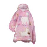 DEKORATIVNA ODEJA SVILANIT HOODIE OTROŠKI UNICORN NEON&NOGAVICE