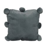 OKRASNI VZGLAVNIK DEKORATIVNA S COFKI SIVO-MODRA 45X45 CM