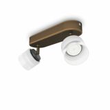 DEKORATIVNI LED REFLEKTOR PHILIPS FREMONT 2X4W LED 53332/06/16 BRON