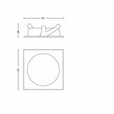 DEKORATIVNI LED REFLEKTOR PHILIPS GALILEO 1X3W LED 59081/11/16 KROM