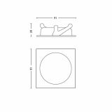 DEKORATIVNI LED REFLEKTOR PHILIPS GALILEO 3X3W LED 59080/11/16 KROM