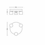 DEKORATIVNI LED REFLEKTOR PHILIPS STAR 3X3W LED 56243/31/16 BELA