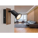 DEKORATIVNI REFLEKTOR DREW 1XGU10 LES / ČRN