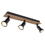 DEKORATIVNI REFLEKTOR DREW 3XGU10 LES / ČRN