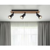 DEKORATIVNI REFLEKTOR DREW 3XGU10 LES / ČRN