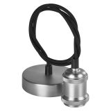 DEKORATIVNI REFLEKTOR EMOS NOSILEC ZA SVETILO E27 NIKELJ