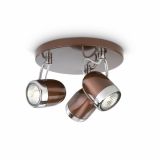 DEKORATIVNI REFLEKTOR PHILIPS BALSA 3X35W GU10 56483/43/16 RJAVA