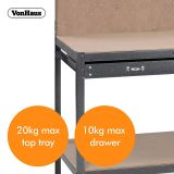 DELOVNI PULT VONHAUS DELOVNA MIZA Z VEZNO STENO