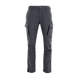 DELOVNE HLAČE SARA KING FLEX DO PASU 48 SIVA / ČRNA