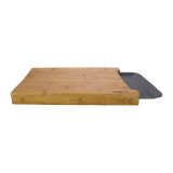 DESKA KAPIMEX 38X26X3.5 CM IZ BAMBUSA Z IZVLEČNIM PREDALOM