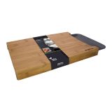 DESKA KAPIMEX 38X26X3.5 CM IZ BAMBUSA Z IZVLEČNIM PREDALOM