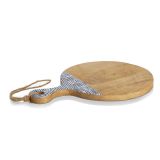 DESKA ZA REZANJE / SERVIRANJE Z ROČAJEM, MANGOV LES, MODRA FSC 100% SCS-COC-000256    43X30X2 CM