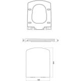 DESKA ZA WC ŠKOLJKO CERSANIT EASY DUROPLAST SOFT CLOSE