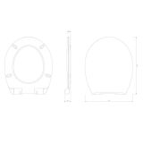 DESKA ZA WC ŠKOLJKO CERSANIT ROMA POLIPROPILEN