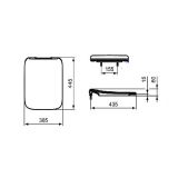 DESKA ZA WC ŠKOLJKO IDEAL STANDARD STRADA 2 DUROPLAST SOFT CLOSE