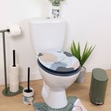 DESKA ZA WC ŠKOLJKO TENDANCE FLOWER MDF S PLASTIČNIMI ŠARNIRJI