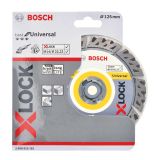 DIAMANTNA REZALNA PLOŠČA X-LOCK BEST FOR UNIVERSAL 125 X 22,23 X 2,4 X 12 MM