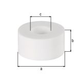 VEZNI ELEMENT ALBERTS DISTANČNIK FI 20X10MM BEL