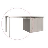 DODATKI ZA KOVINSKE HIŠKE BIOHORT STRANSKI NADSTREŠEK HIGHLINE H3 SREBRNA