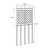 DODATKI ZA KOVINSKE HIŠKE GLOBEL KOMPLET OKEN 1 SREBRNA 62 X 62 X 178 CM (WSPF)