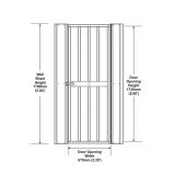 DODATKI ZA KOVINSKE HIŠKE GLOBEL KOMPLET VRAT 1 ANTRACIT 178 X 67 CM (HD178E)