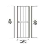 DODATKI ZA KOVINSKE HIŠKE GLOBEL KOMPLET VRAT 1 SREBRNA 179 X 67 CM (HD178F)