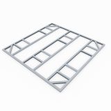 DODATKI ZA KOVINSKE HIŠKE GLOBEL TALNI OKVIR GLOBEL 10X10 D295 X V299 CM (F1010GAL)