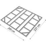 DODATKI ZA KOVINSKE HIŠKE GLOBEL TALNI OKVIR GLOBEL 10X8 D295 X V237 CM (F108GAL)