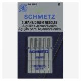 DODATKI ZA ŠIVALNE STROJE SCHMETZ STROJNE IGLE JEANS/DENIM 90 5 KOS