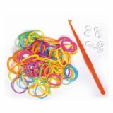DODATKI, ORODJE ZA NAKIT RAYHER ELASTIKE LOOM BANDZ NEON 200/1 25 ZANK 1 KVAČKA