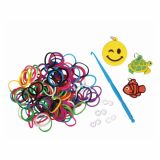 DODATKI, ORODJE ZA NAKIT RAYHER ELASTIKE LOOM BANDZ SET 300 ELASTIK IN 3X OKRASKI