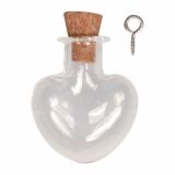 DODATKI, ORODJE ZA NAKIT RAYHER SRCE, PLUTA ZAMAŠEK,1 KOS STEKLEN OBESEK, 2.2X3CM