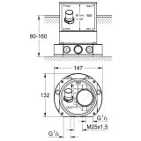 DODATNA OPREMA ZA PIPE GROHE SET ZA MONTAŽO ARMATURE ZA KAD