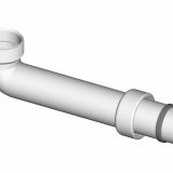 DODATNI DEL ZA VODOVOD LIV KOLENO PVC FI 40 Z MATICO IN TESNILOM