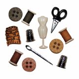 DROBNI ART.ZA USTVARJANJE RAYHER GUMBI ŠIVALNICA 11 KOSOV