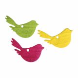 DROBNI ART.ZA USTVARJANJE RAYHER OKRASKI IZ FILCA, PTIČKI 7.5 CM 3 KOSI