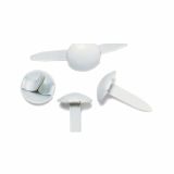 DROBNI ART.ZA USTVARJANJE RAYHER RAZCEPKI OKROGLI BELI 4+8 MM 75 KOS