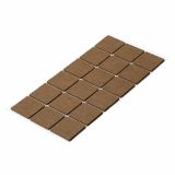 DRSNIK HETTICH DIY,SAMOLEPLJIV  35X35X2 MM, RJAV SINTETIČNI FILC, V ZAVOJU JE 18 KOS