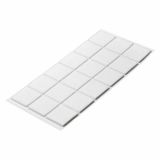 DRSNIK HETTICH DIY,SAMOLEPLJIV  35X35X2 MM, BEL SINTETIČNI FILC, V ZAVOJU JE 18 KOS