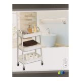 DRŽALA, STOJALA, KLJUKICE TENDANCE KOP. STOJALO NA KOLEŠČKIH BELO, 3 POLICE, KOVINSKO