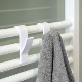 DRŽALA, STOJALA, KLJUKICE TENDANCE SET KLJUKIC ZA RADIATOR 2 KOM BELI PLASTIČNI