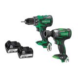 AKUMULATORSKI VRTALNIK VIJAČNIK HITACHI DS18DBSL+AKUMULATORSKI UDARNI VIJAČNIK HITACHI WR18DBDL2