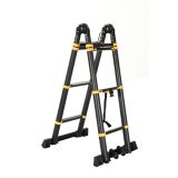 DVODELNA LESTEV 2X4 STOPNIC, TELESKOPSKA 0.9 M/3.4 M, ČRNA