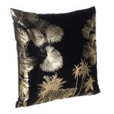 BLAZINA BIZZOTTO DŽUNGLA ČRNO ZLAT 45X45 CM