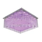 NADGRADNA STROP. SVETILKA ESTO ELEGANCE 50X50 6X42W G9+32X0.1W LED PINK