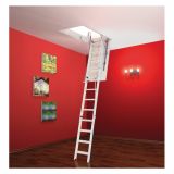 KOVINSKE PODSTREŠNE STOPNICE LOŽ METALPRES ELEGANT 70X110/270 CM BELE S KOVINSKIM OKVIRJEM