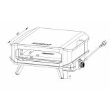 ELEKTRIČNA PEČ ZA PICO COZZE 2,2 KW 43 CM 17" (90356)