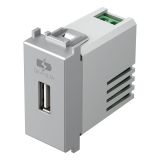 POSEBNA VTIČNICA MODUL POLNILNIK USB 5V 2.1A SREBRN, 1M